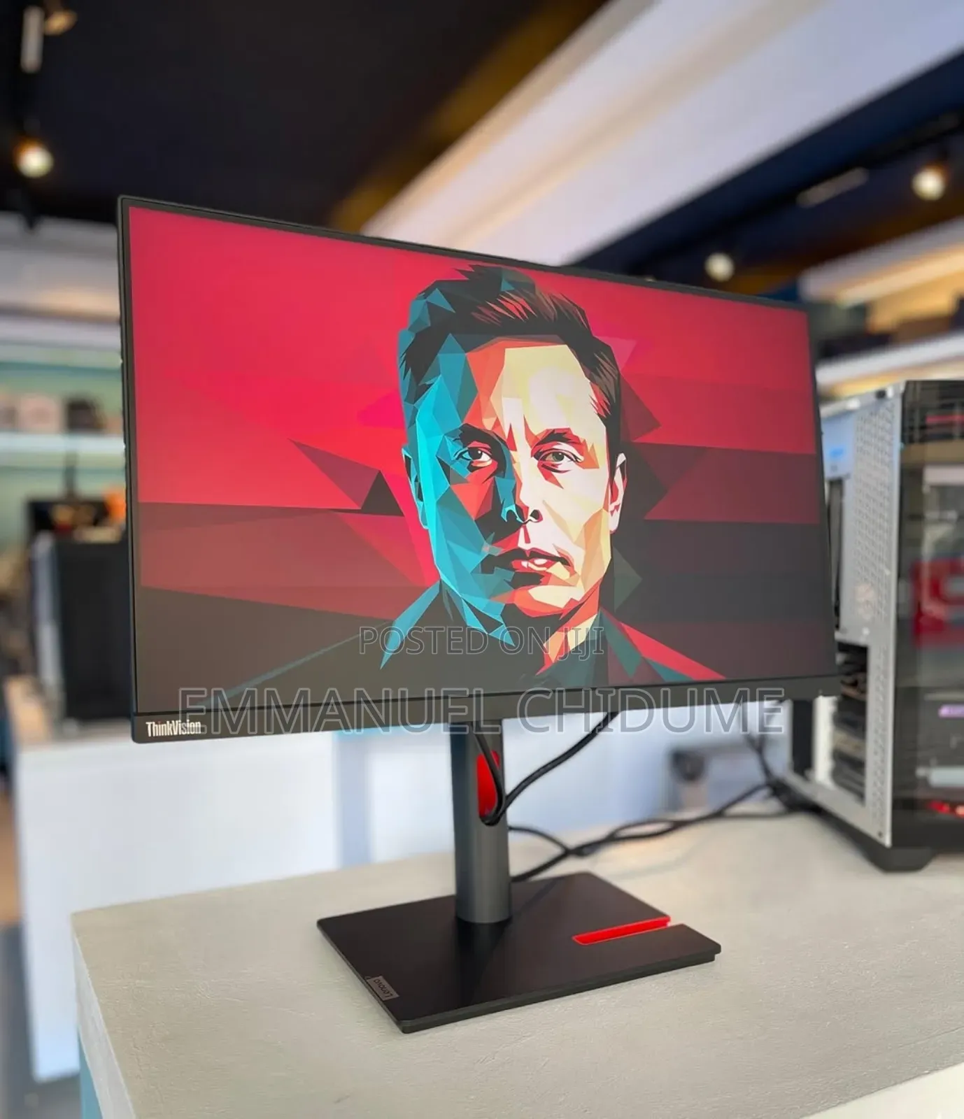 24 Inches Lenovo, Ips Display Monitor