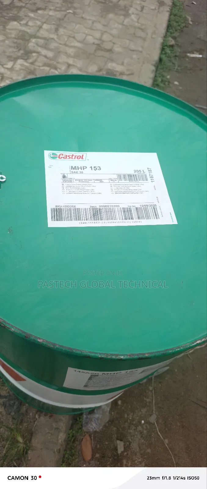 (205l/Drum) Castrol MHP 153// Industrial Engine Oil