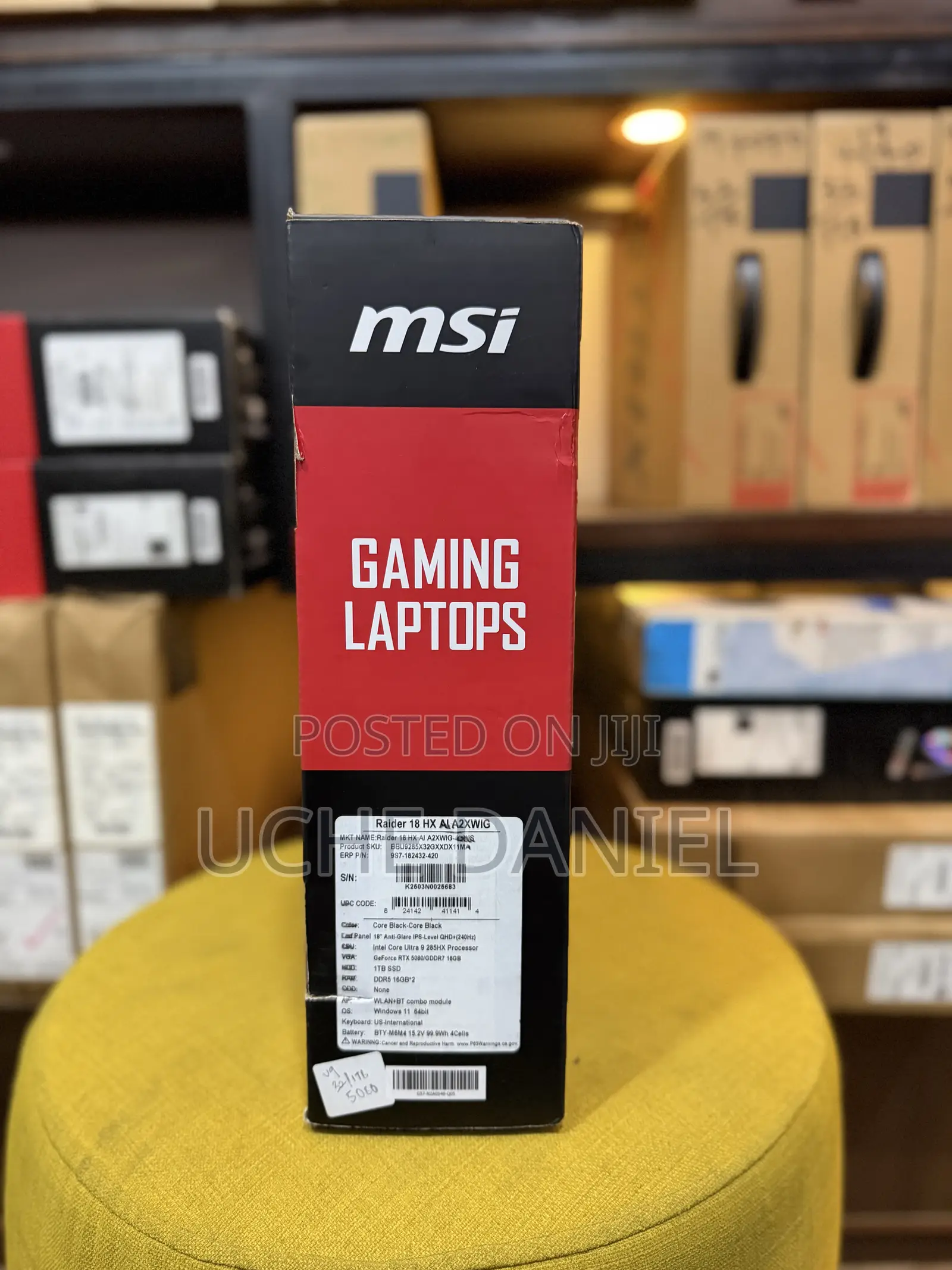 New Laptop MSI Raider GE78HX 32GB Intel Core Ultra 9 SSD 1T