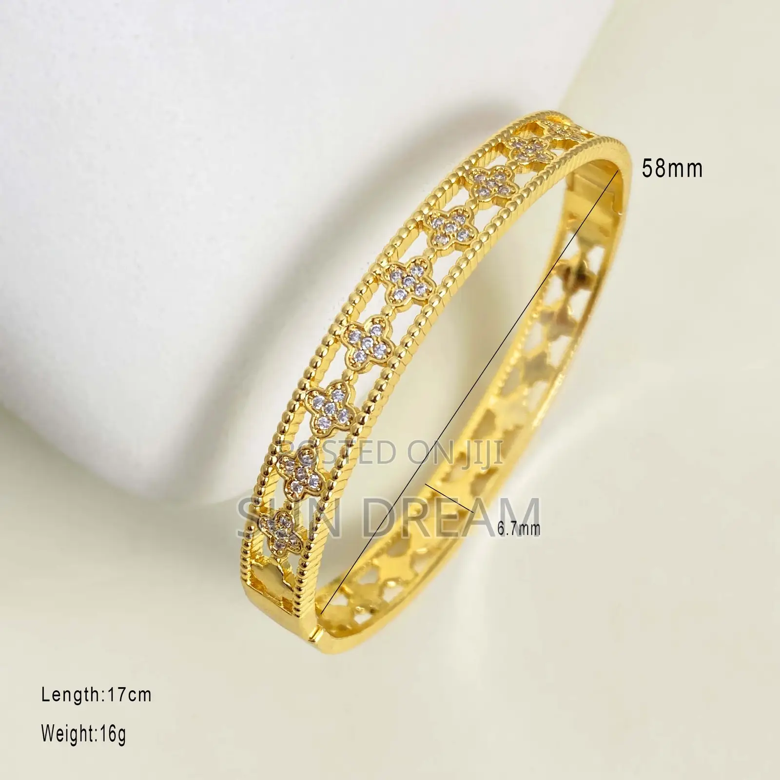 Women Golden Bangle Golden Bracelet Stainless Steel Bangle