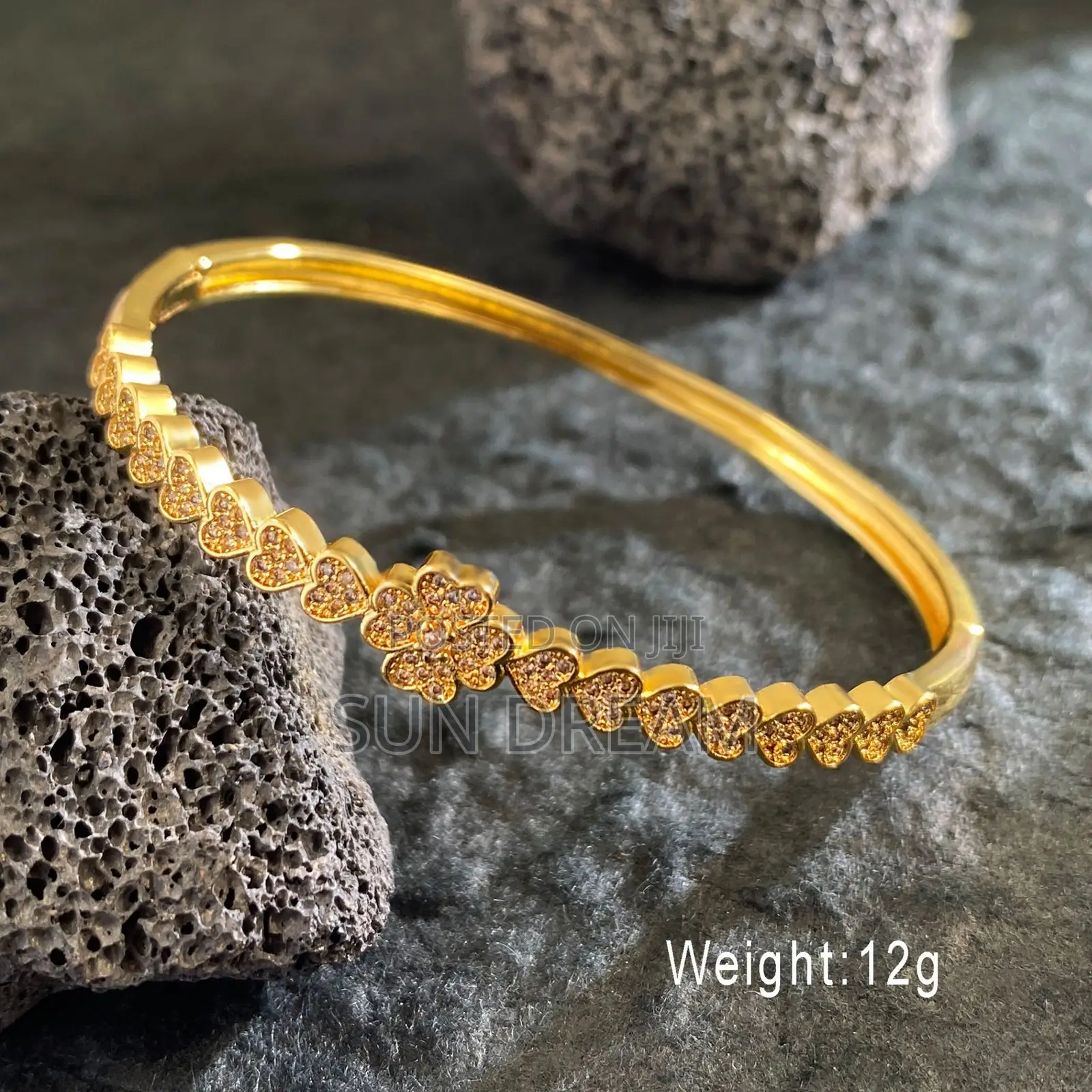 Women Golden Bangle Golden Bracelet Stainless Steel Bangle