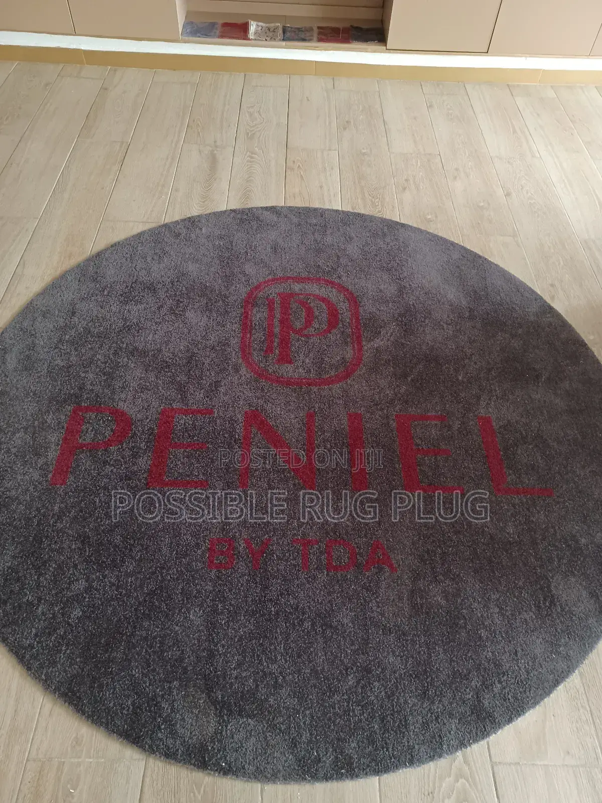 Customised Circle Rug.