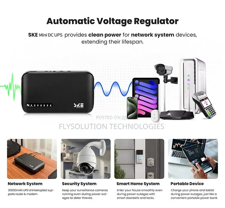 Ske 20000mah Mini Dc Router Power Bank