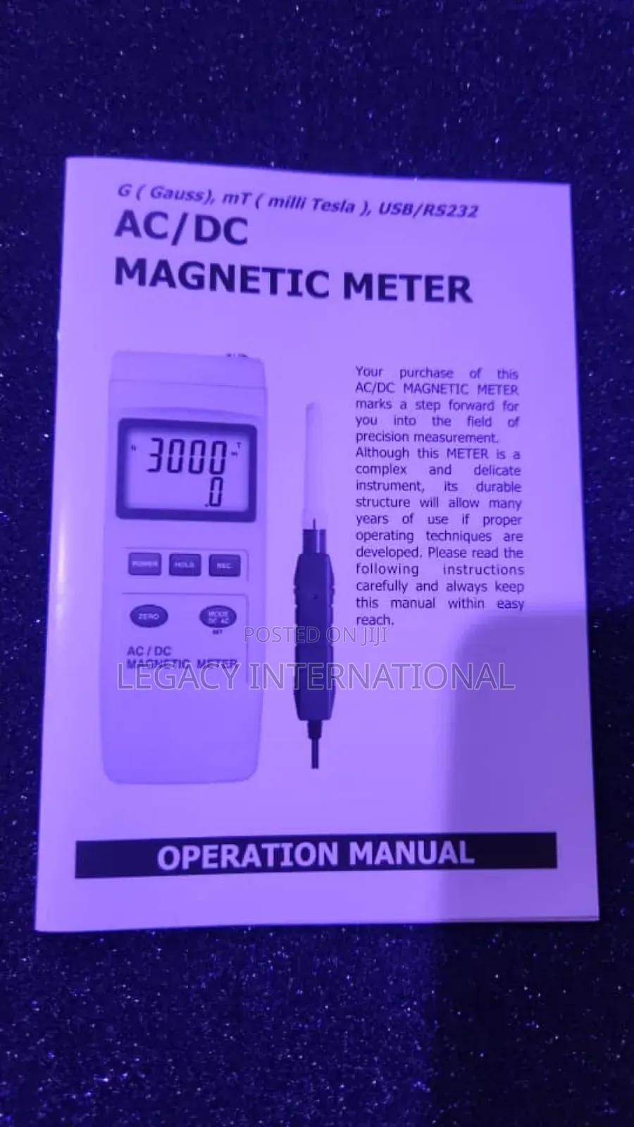 Gauss Magnetic Meter Mg-3002