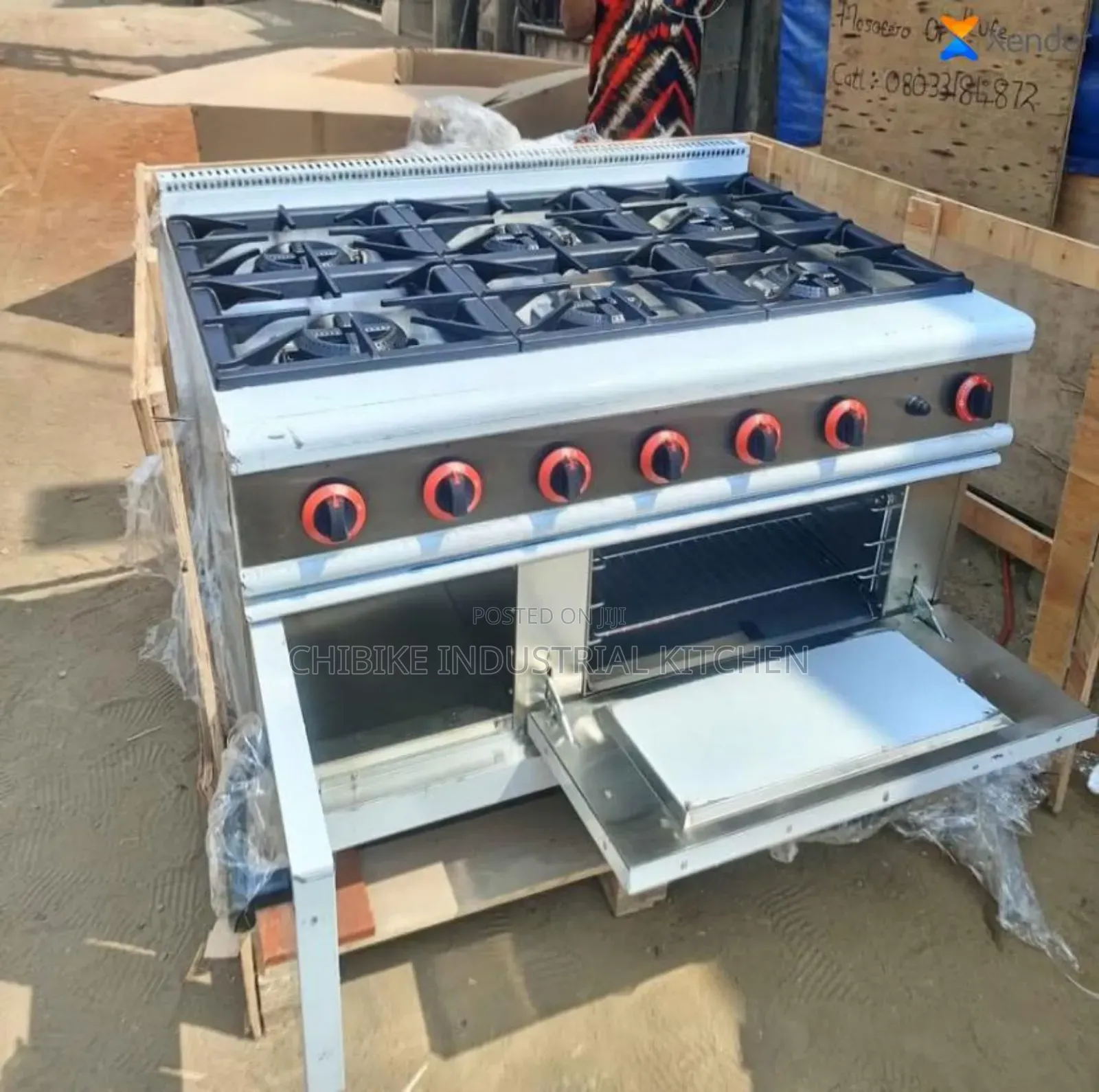 6 Burner Gas Cooker With Oven
