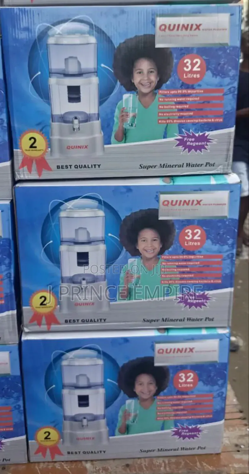 Quinix Water Purifier Filter and Dispenser - 32l+ Akaline Phtester