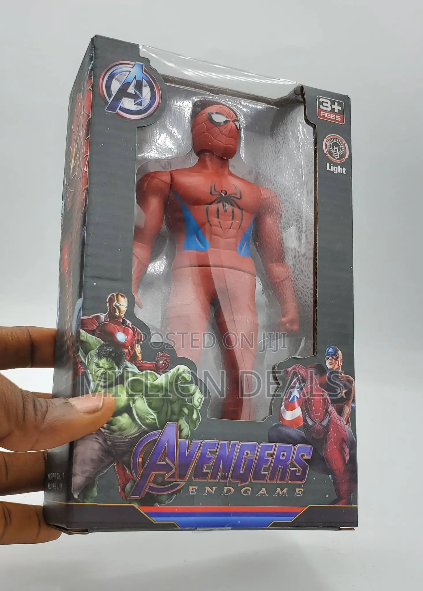 Avengers Endgame Spiderman Suspenders Kids Light Toy Ages 3+