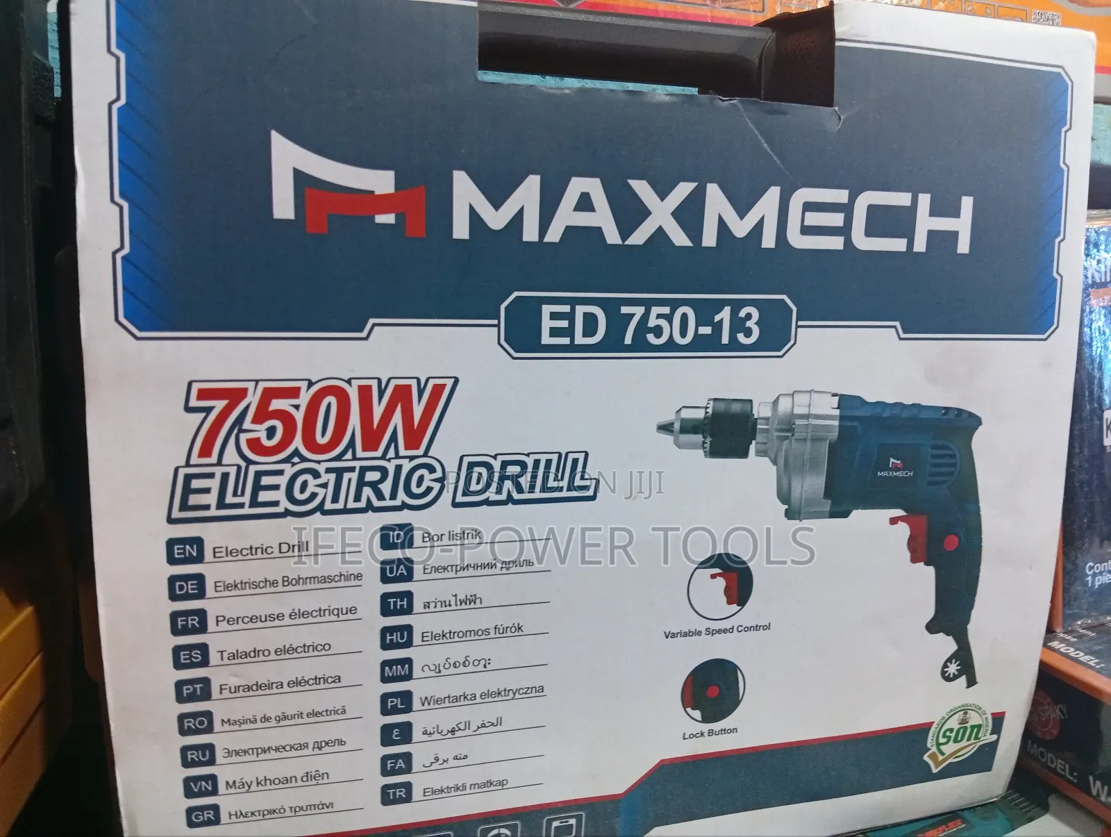 Maxmech Ed 750-13 Electric Drill. It Is a Corded Power Tool With 750w
