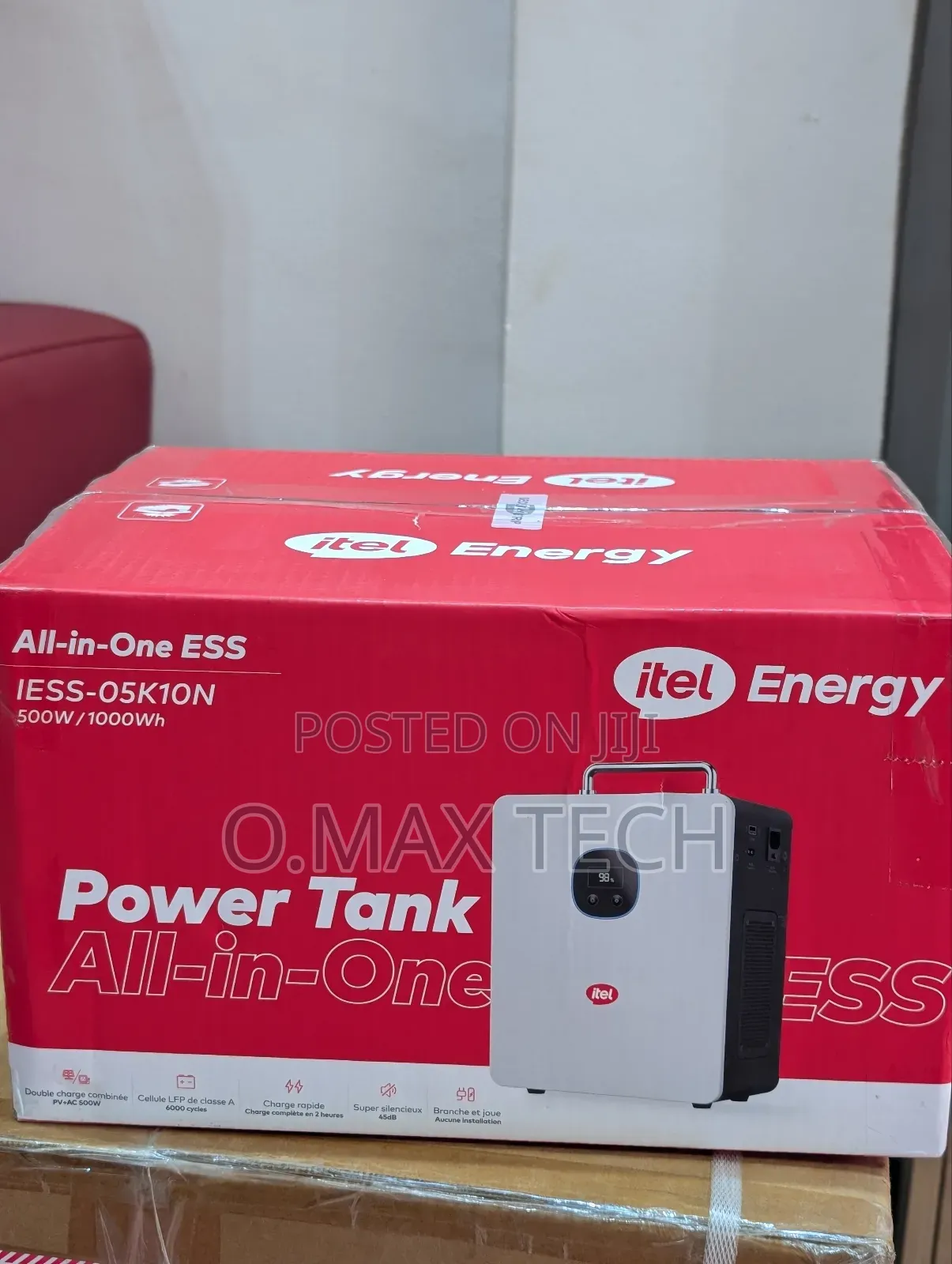 Itel Energy Portable Power Station 500w 1kwh Lifepo4 Battery