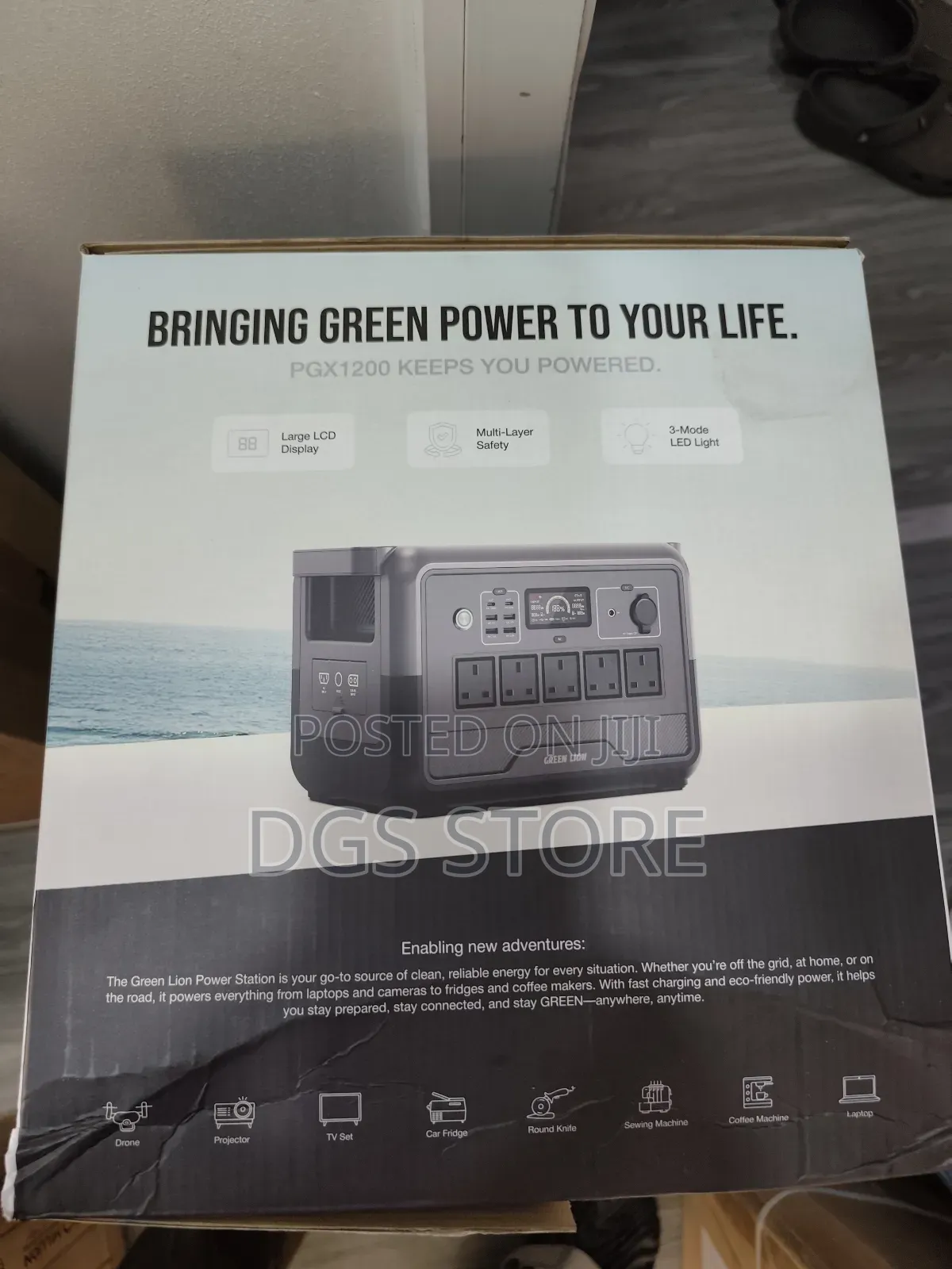 Green Lion Pgx1200 Power Station 1200w With 1152wh Lifep04 4500mah