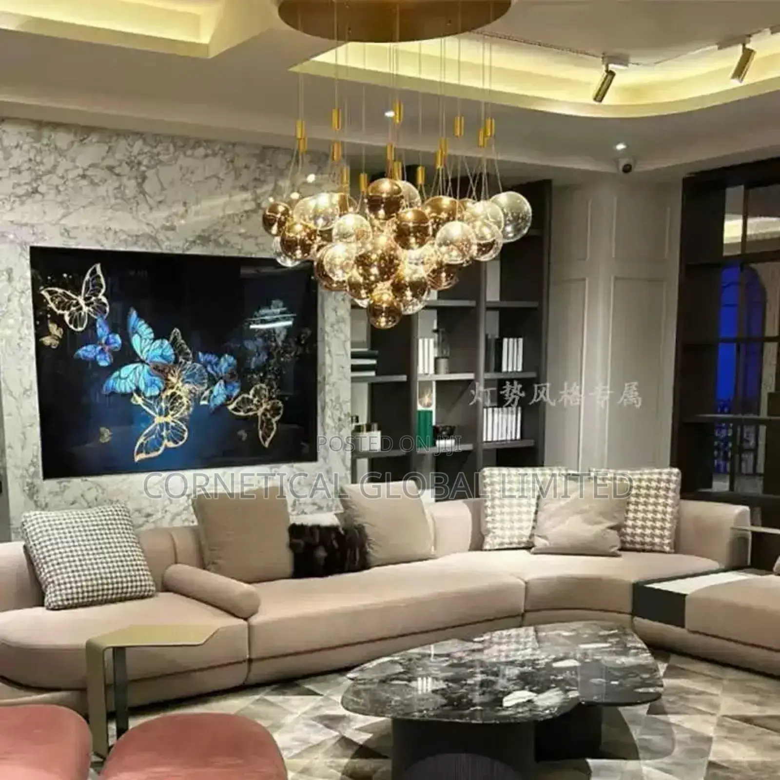 Modern Stylish Quality Luxury Crystal Globe Like Led Chandelier Light