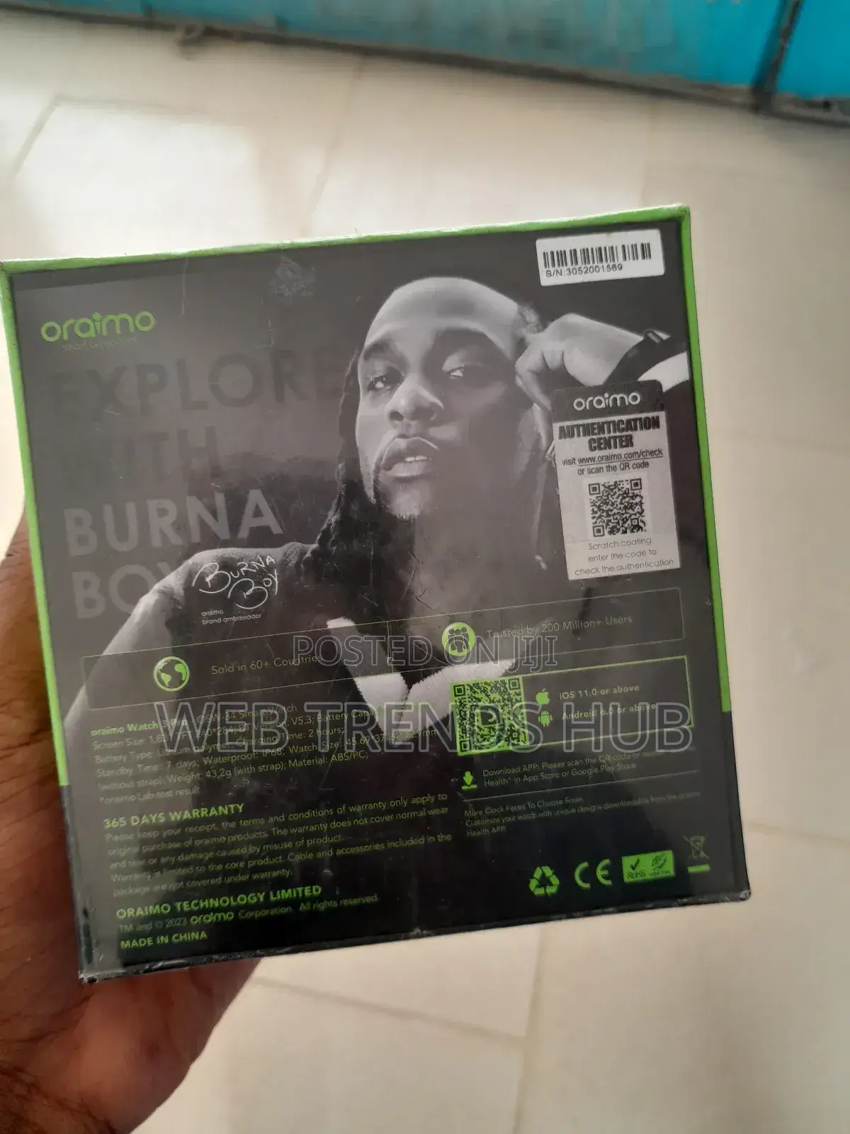 Oraimo Watch 3 Pro (Osw-34) - Brand New Smartwatch - Hand-Free Calling