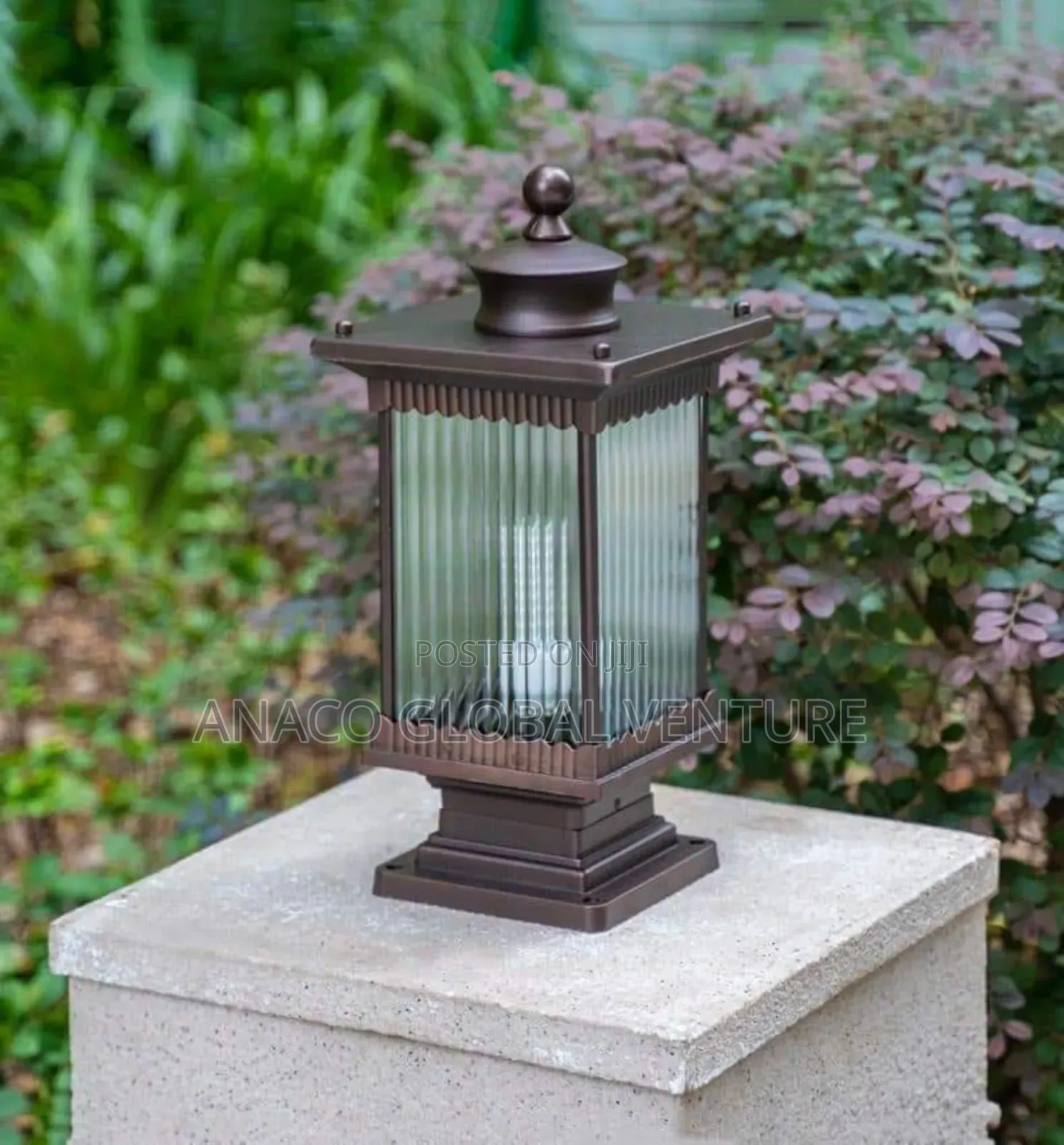 Modern Pillar Light Cast Body With Bulb