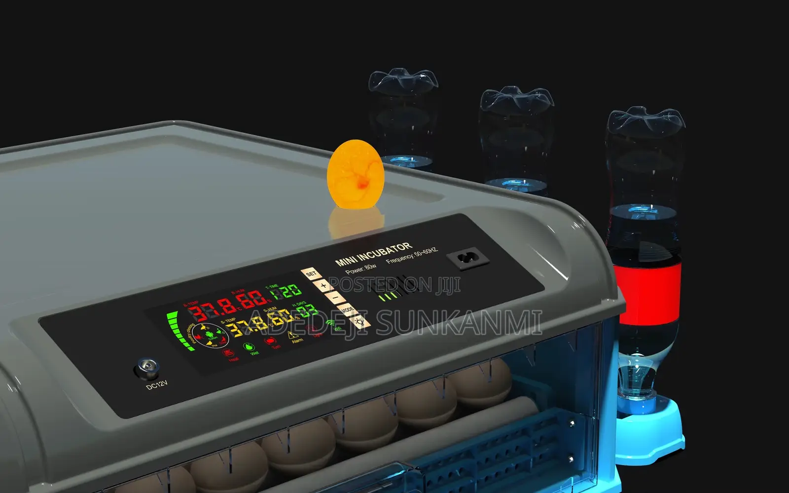192 Egg Incubator With Candler and Dual Power