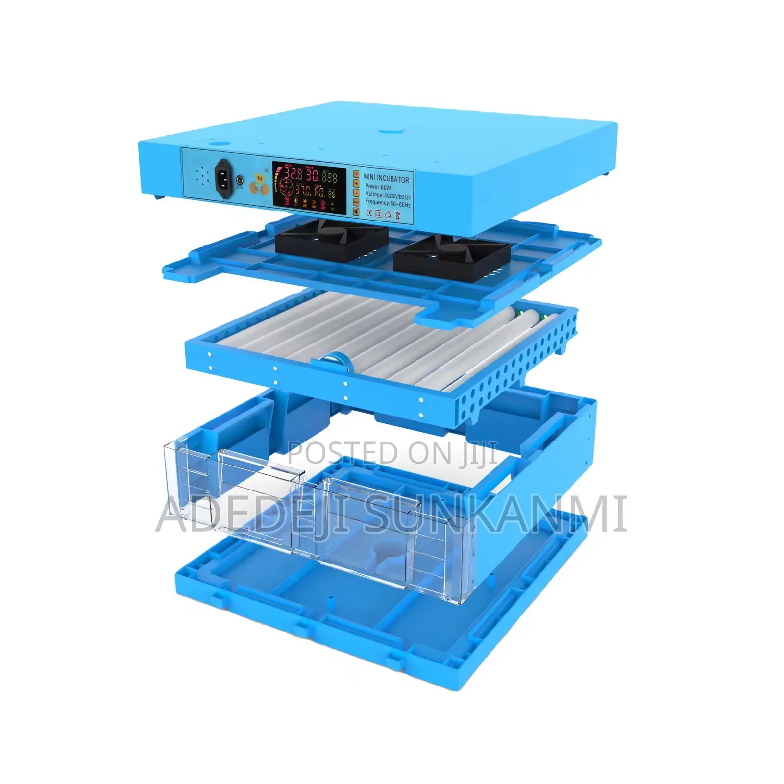 192 Eggs Incubator With Candler and Dual Power