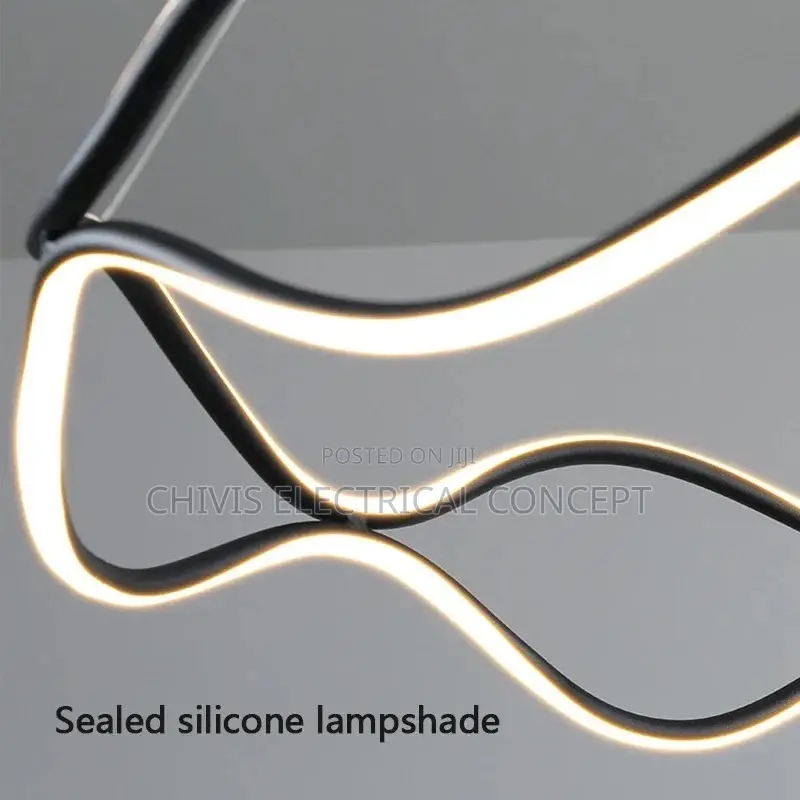 Modern Creativity Wave Ring Led Pendant Lights