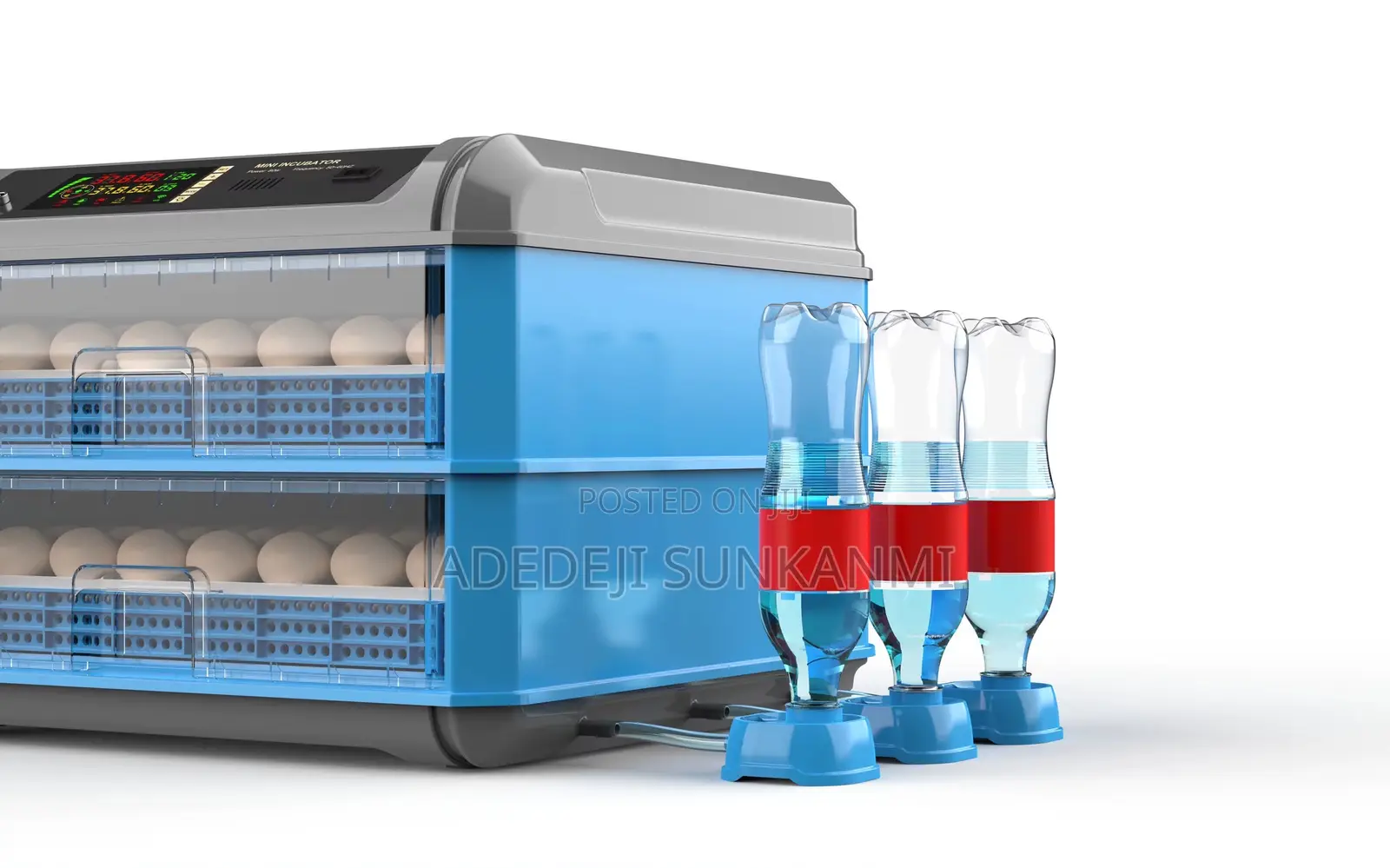 128 Egg Incubator With Candler and Dual Power