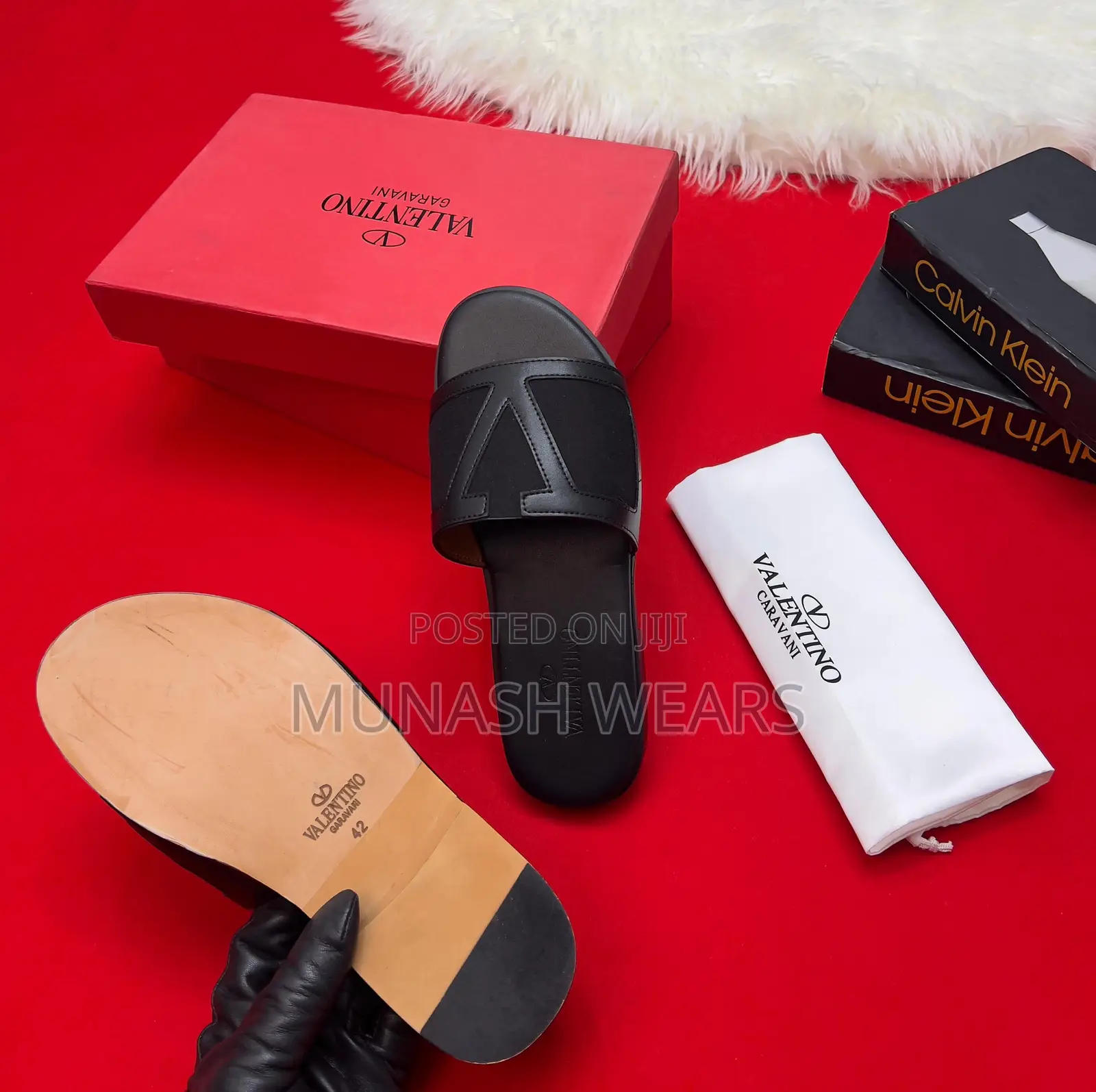 Valentino Leather Slipers 40-46 Available