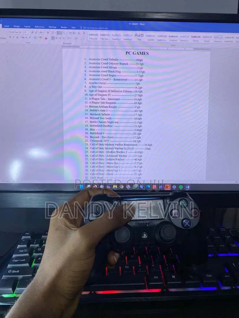 Pc Games and Delivery (Games List Will Be Sent to You))