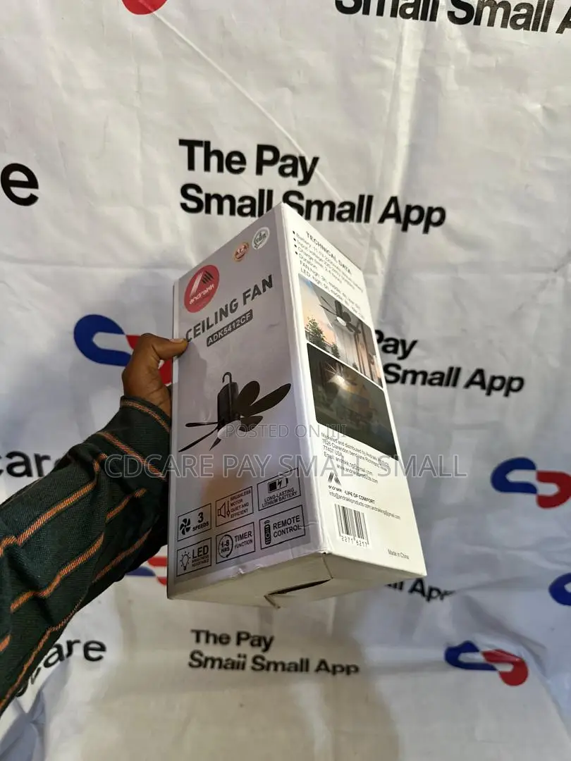 Pay Small Small Andrakk Rechargeable Ceiling Fan On Cdcare.App