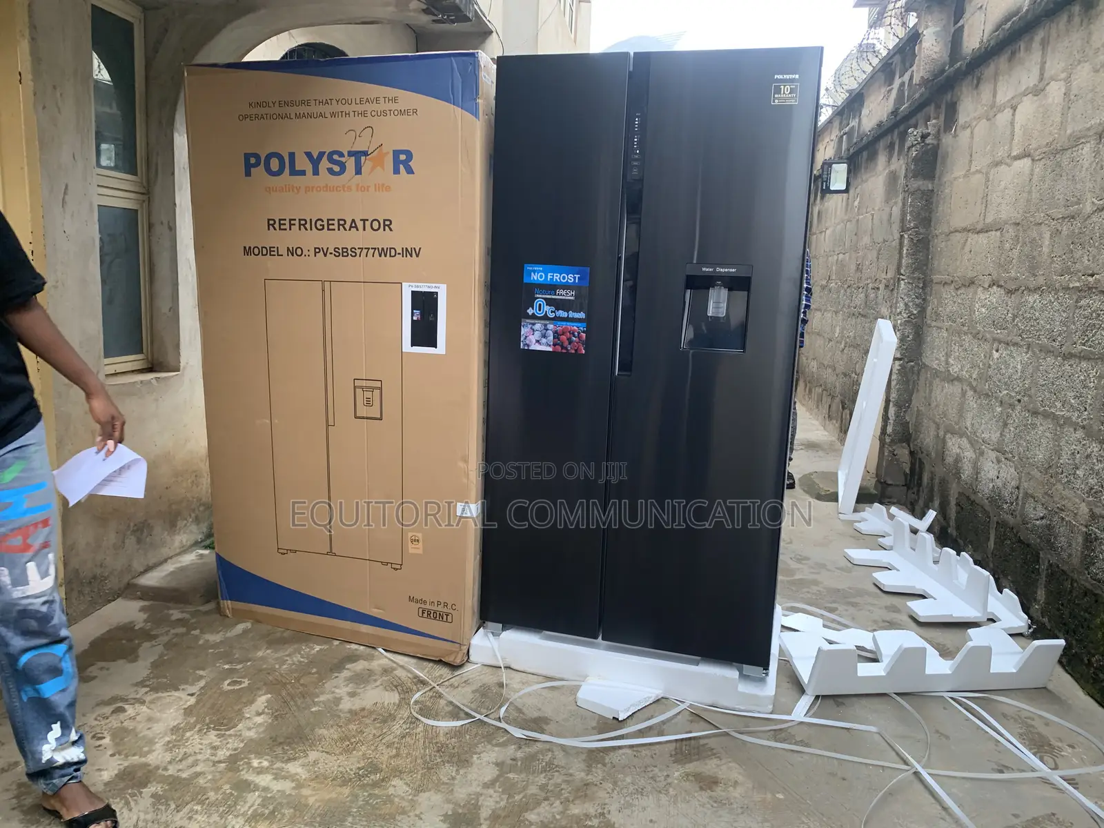 Polystar Pv-Sbs777wd-Inv Frost Free Side-by-Side Fridge