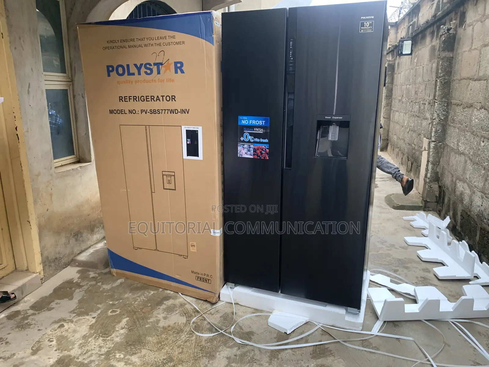 Polystar Pv-Sbs777wd-Inv Frost Free Side-by-Side Fridge