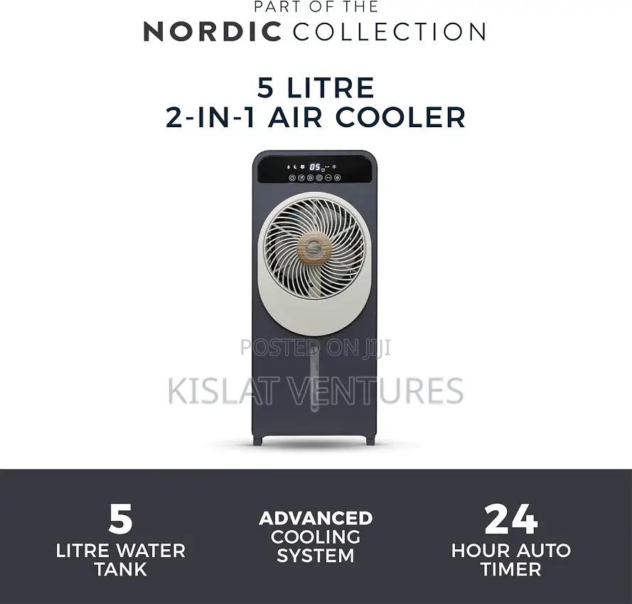Swan Nordic 2-in-1 Evaporative Air Cooler With 24 Fan Setting - 28w