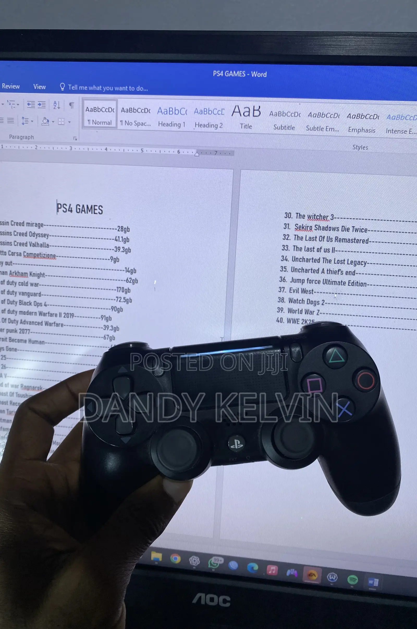 Ps4 Jailbreak And Games Installation (Games List Would Be Sent To You)