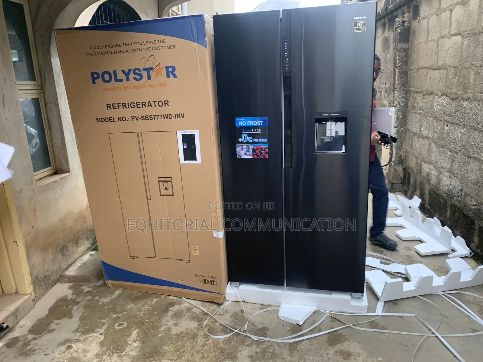 Polystar Pv-Sbs777wd-Inv Energy-Saving Side-by-Side Fridge