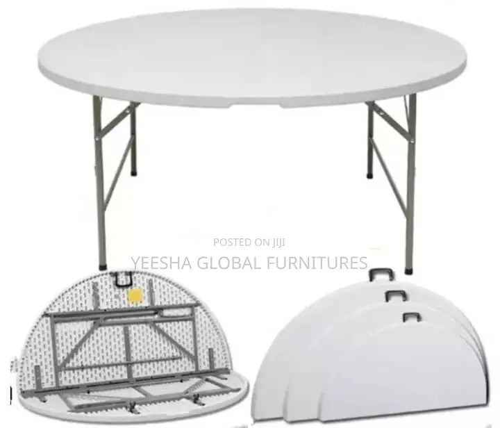 Round Plastic Folding Table or a Banquet Round