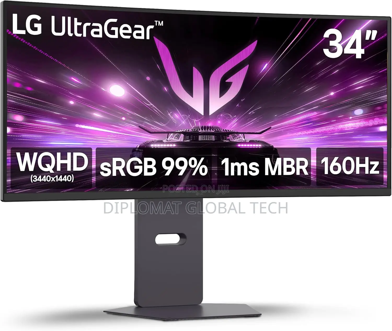 Lg 34g600a-B 34-Inches Ultragear WQHD Curved Gaming Monitorb