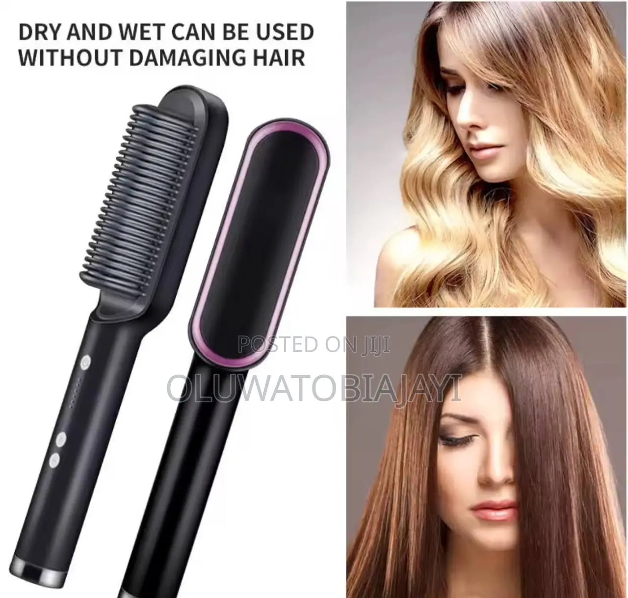 Professional Level Hair Straightening Brush Heated Comb Anti-iron
