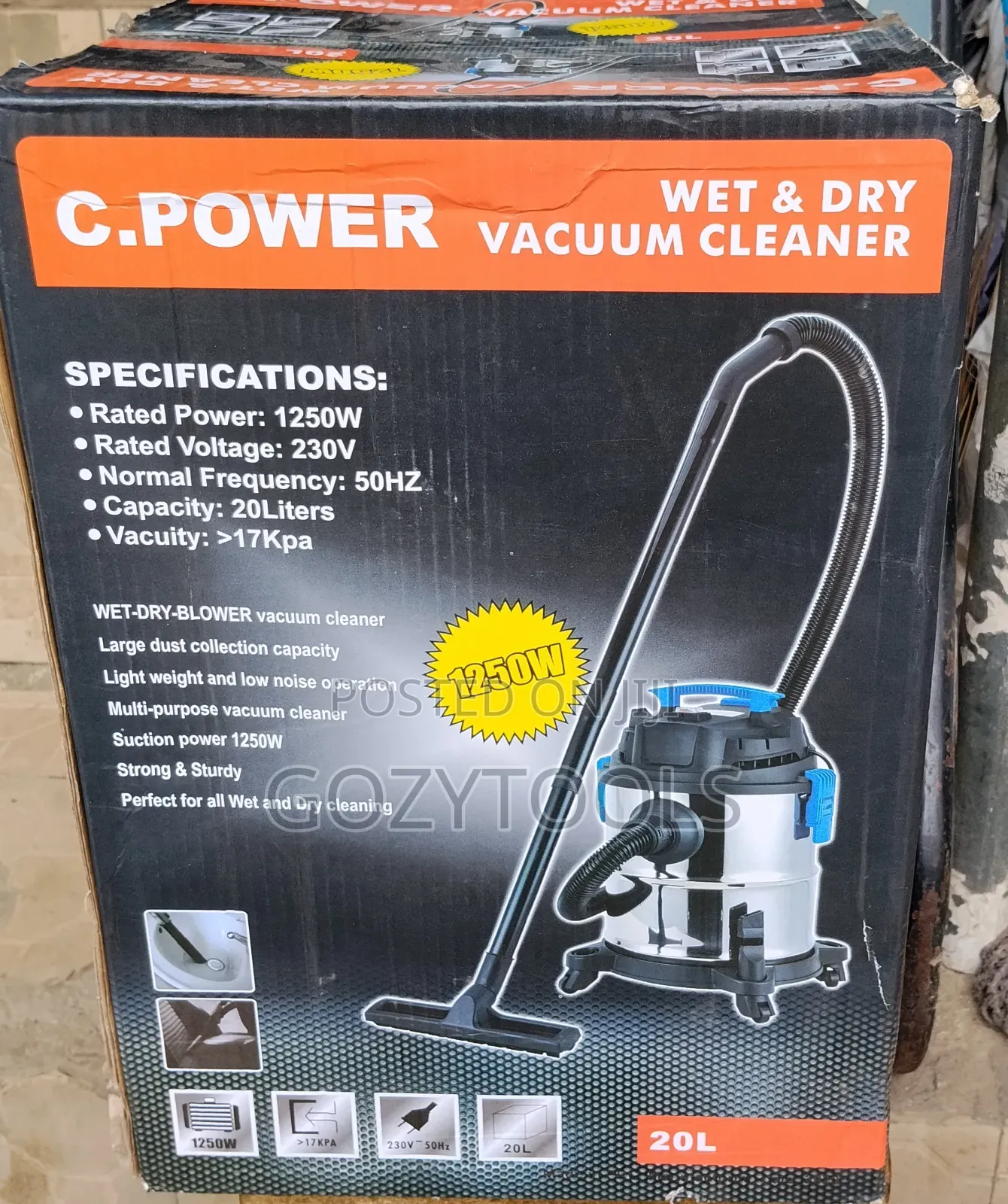 Electric Wet And Dry Vacuum Cleaner Machine