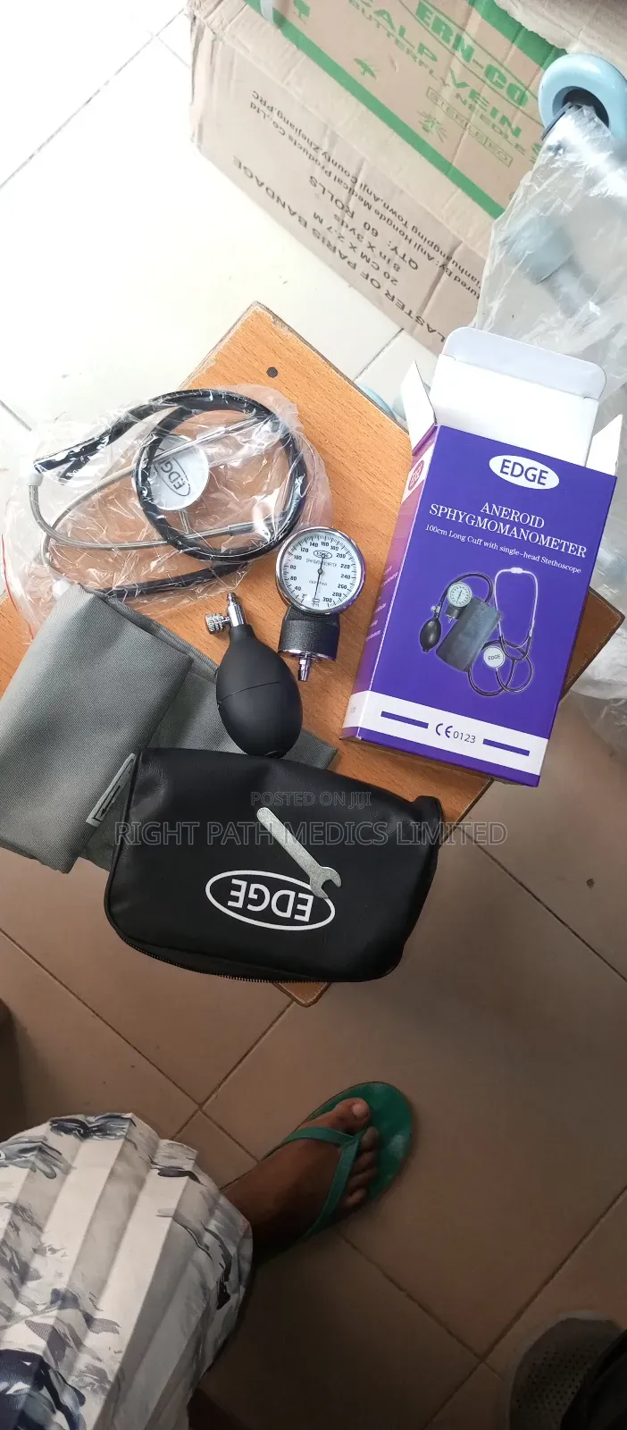 Aneroid Sphygmomanometer Long Cuff With Stethoscope