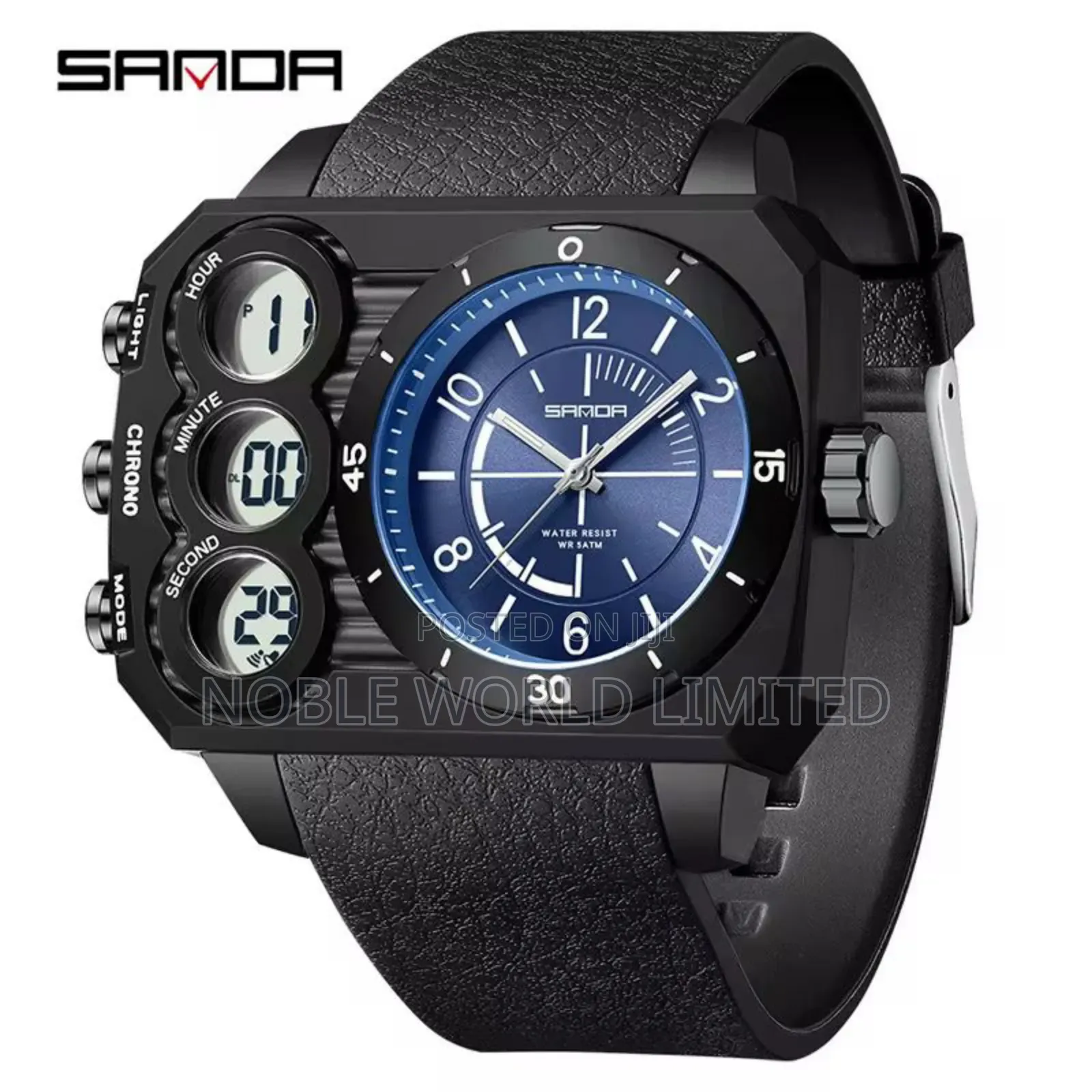 Black Sanda Men's Wrist Watch Ogu 8d