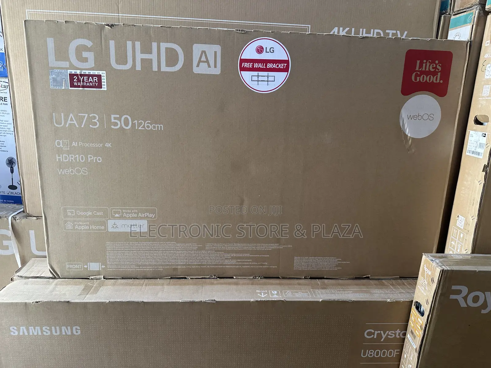 Lg 50" Uhd Ai Smart Tv 2025 Model + Free Wall Bracket