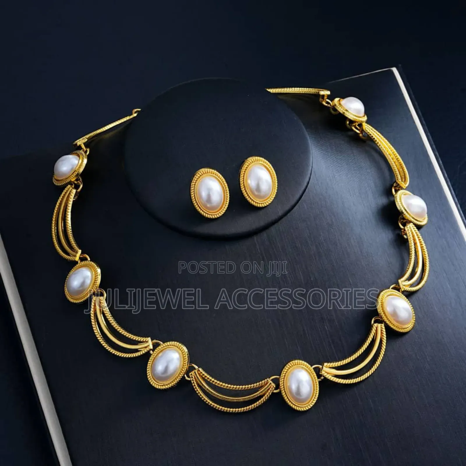 Stock Statement Earrings and Necklace