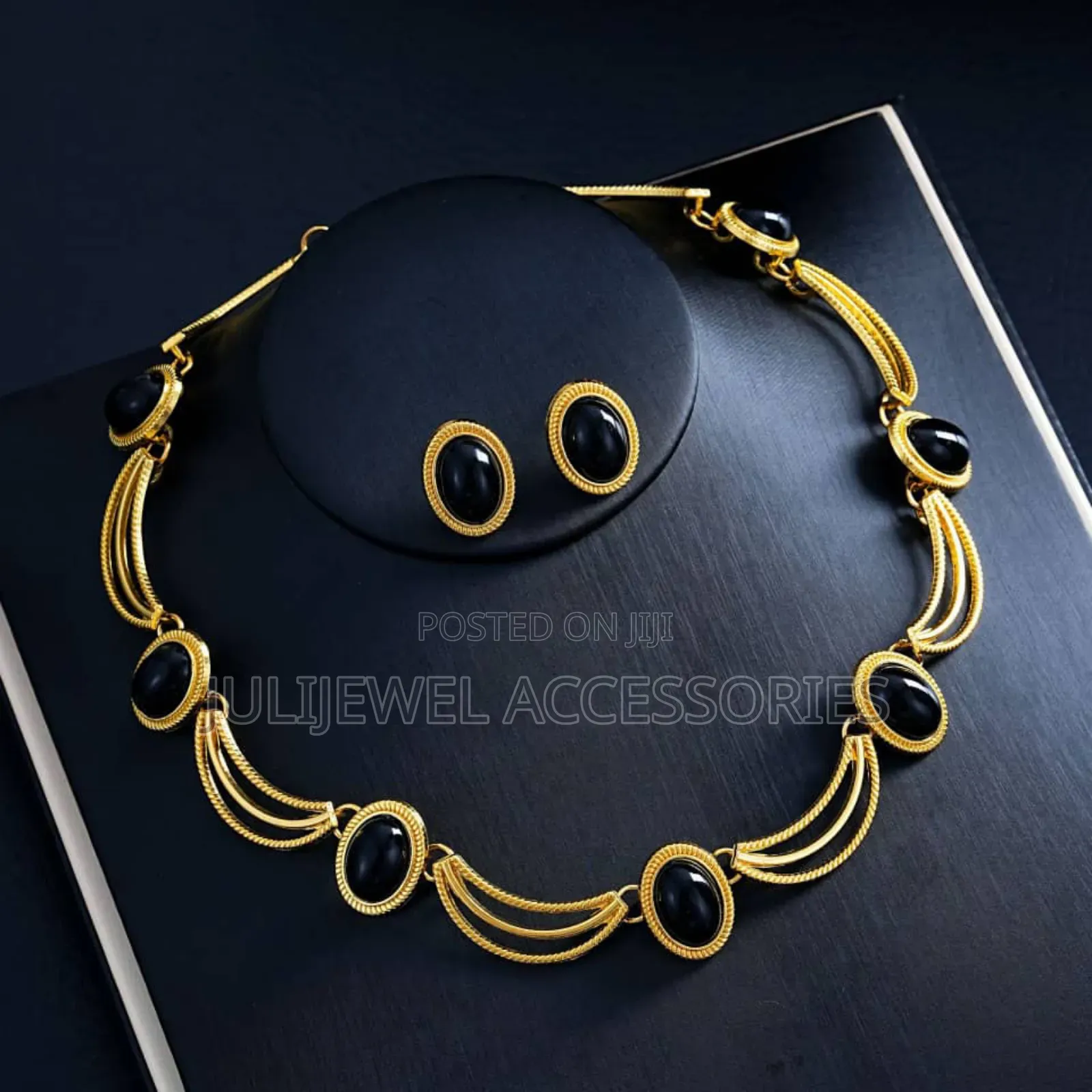 Stock Statement Earrings and Necklace