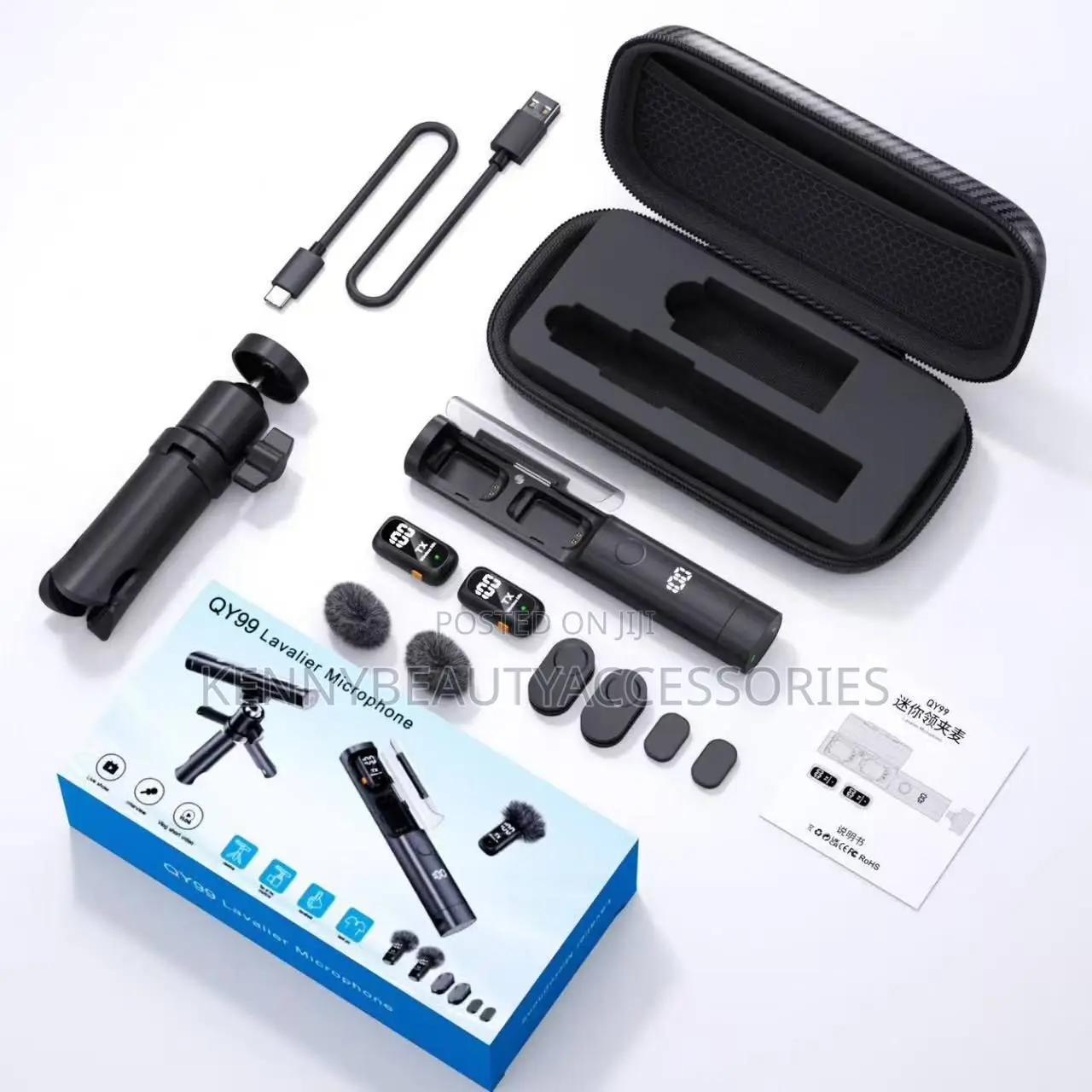 Qy99 Wireless Lavalier Microphone – Crystal Clear Sound
