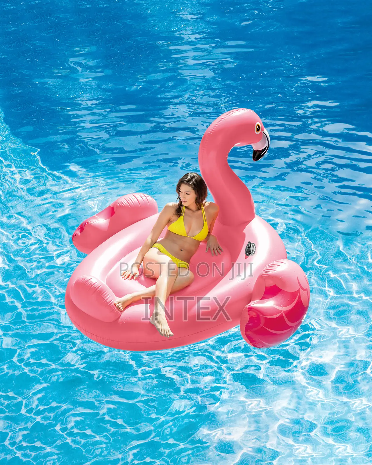 Mega Flamingo Inflatable Pool Island Float