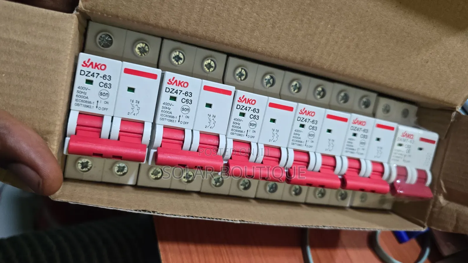63a 2 Pole Sakó Circuit Breaker