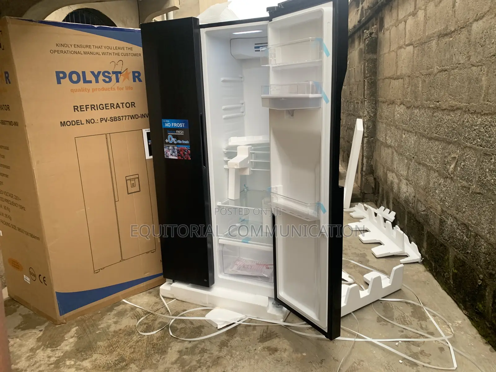 Polystar Pv-Sbs777wd-Inv Frost-Free Inverter Refrigerator