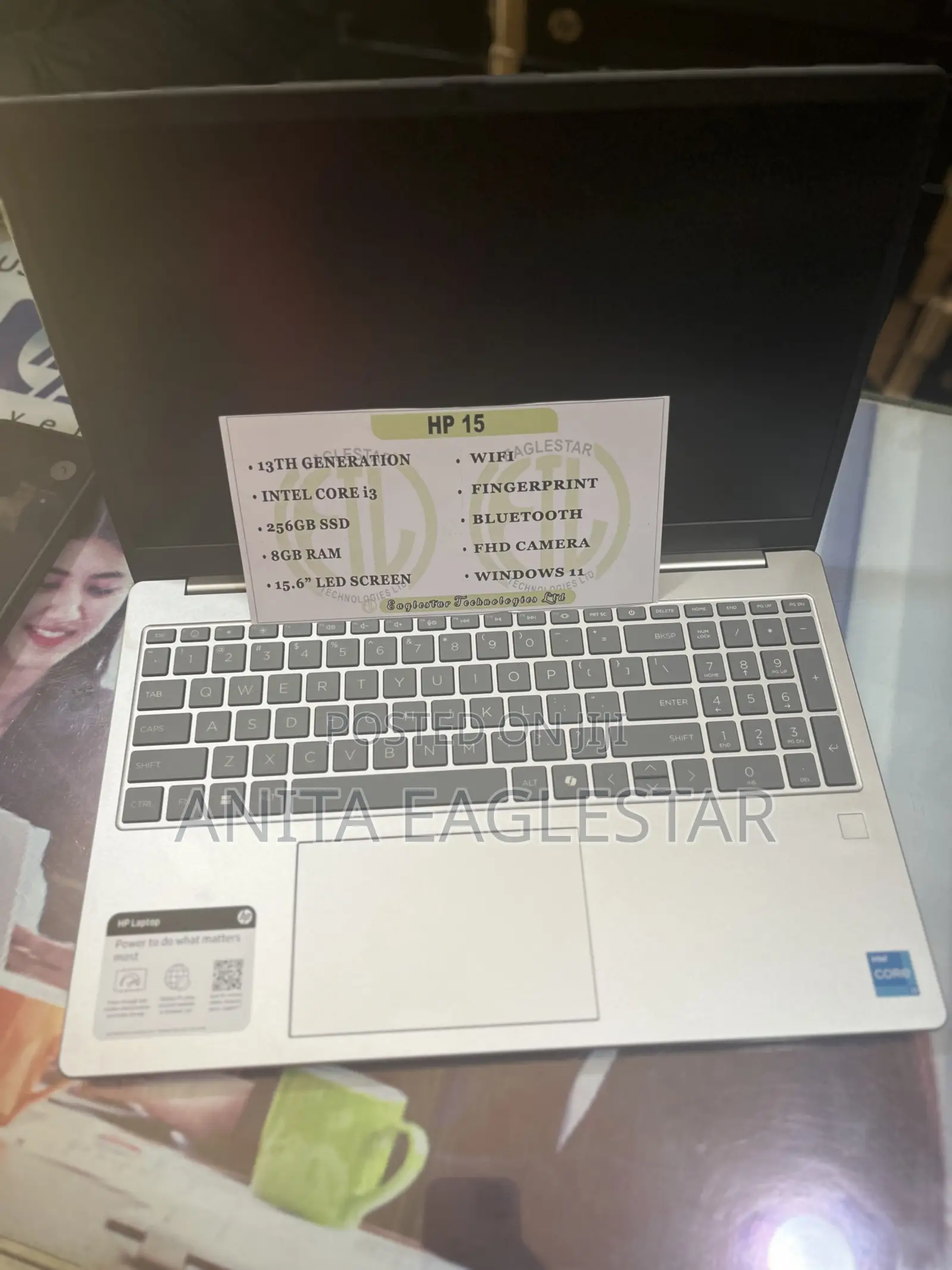New Laptop HP 15 8GB Intel Core i3 SSD 256GB