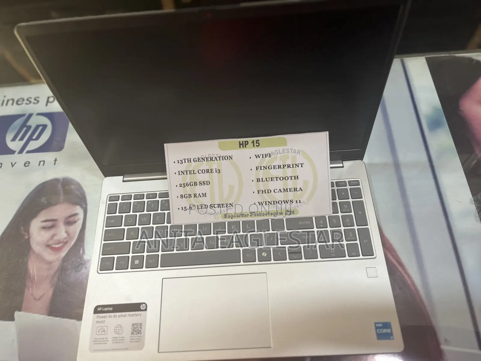 New Laptop HP 15 8GB Intel Core i3 SSD 256GB