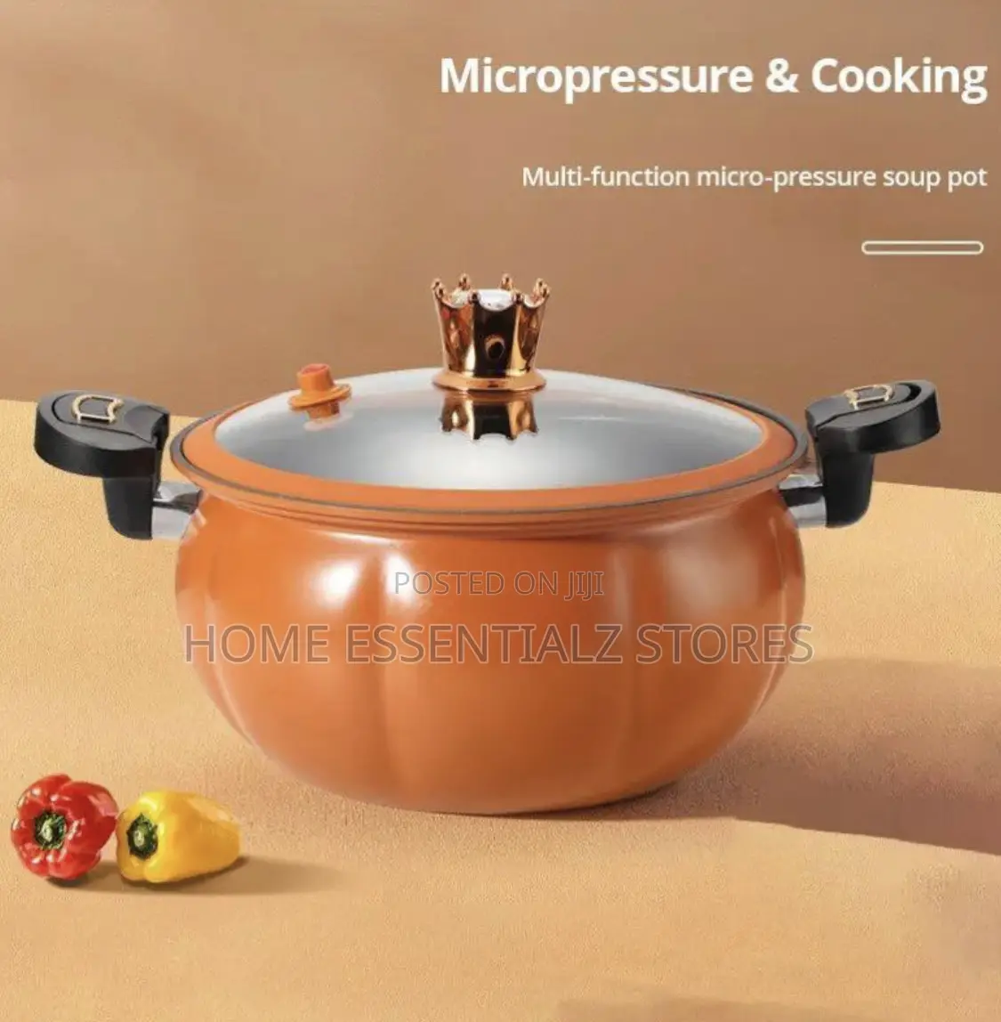 Pressure Pot With Glass Lid - Lockable Pressure Cooker