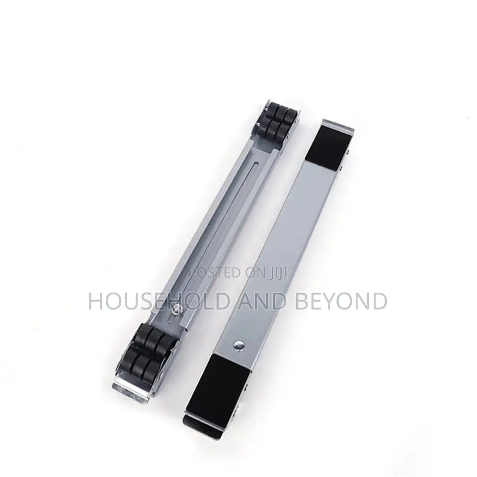2 PCS Adjustable Washing Machine Stand Movable Fridge Stand