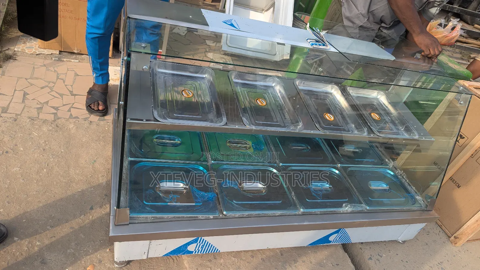 4-Plates Commercial Food Warmer Display