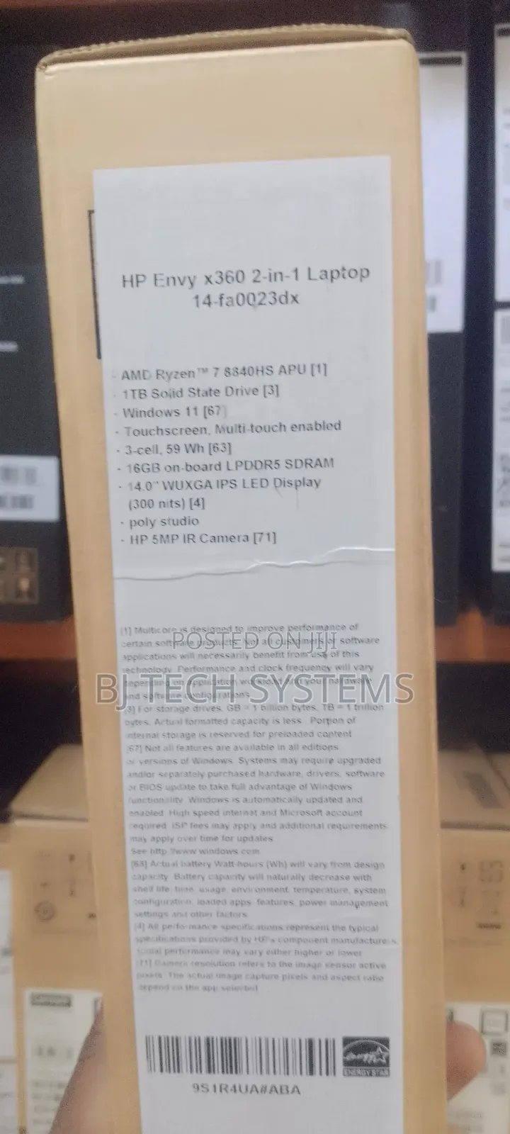 New Laptop HP Envy X360 16GB AMD Ryzen 7 SSD 1T