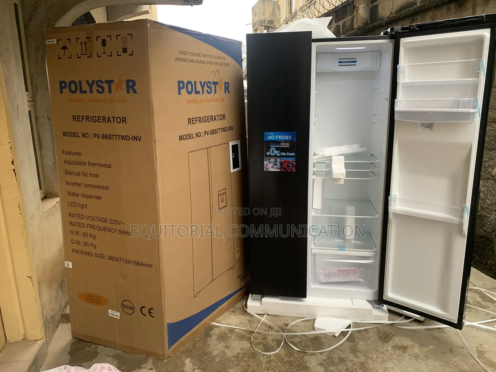 Polystar Pv-Sbs777wd-Inv Quiet Operation Refrigerator