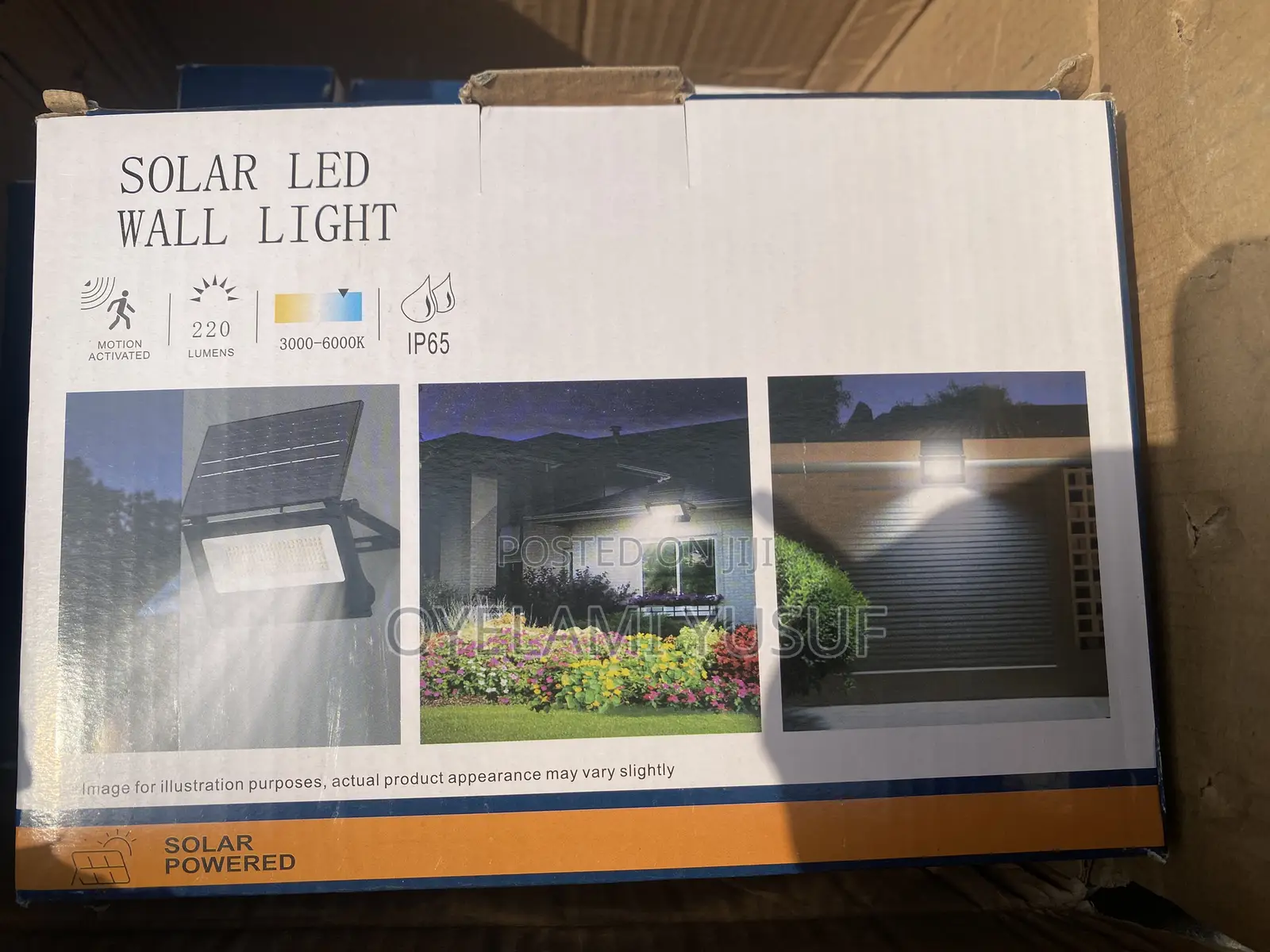 220 Lumens Solar Wall Light